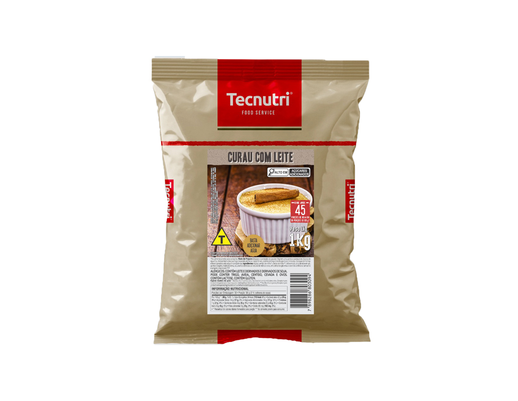 CURAU COM LEITE TECNUTRI 1 KG (CX 10 UN)